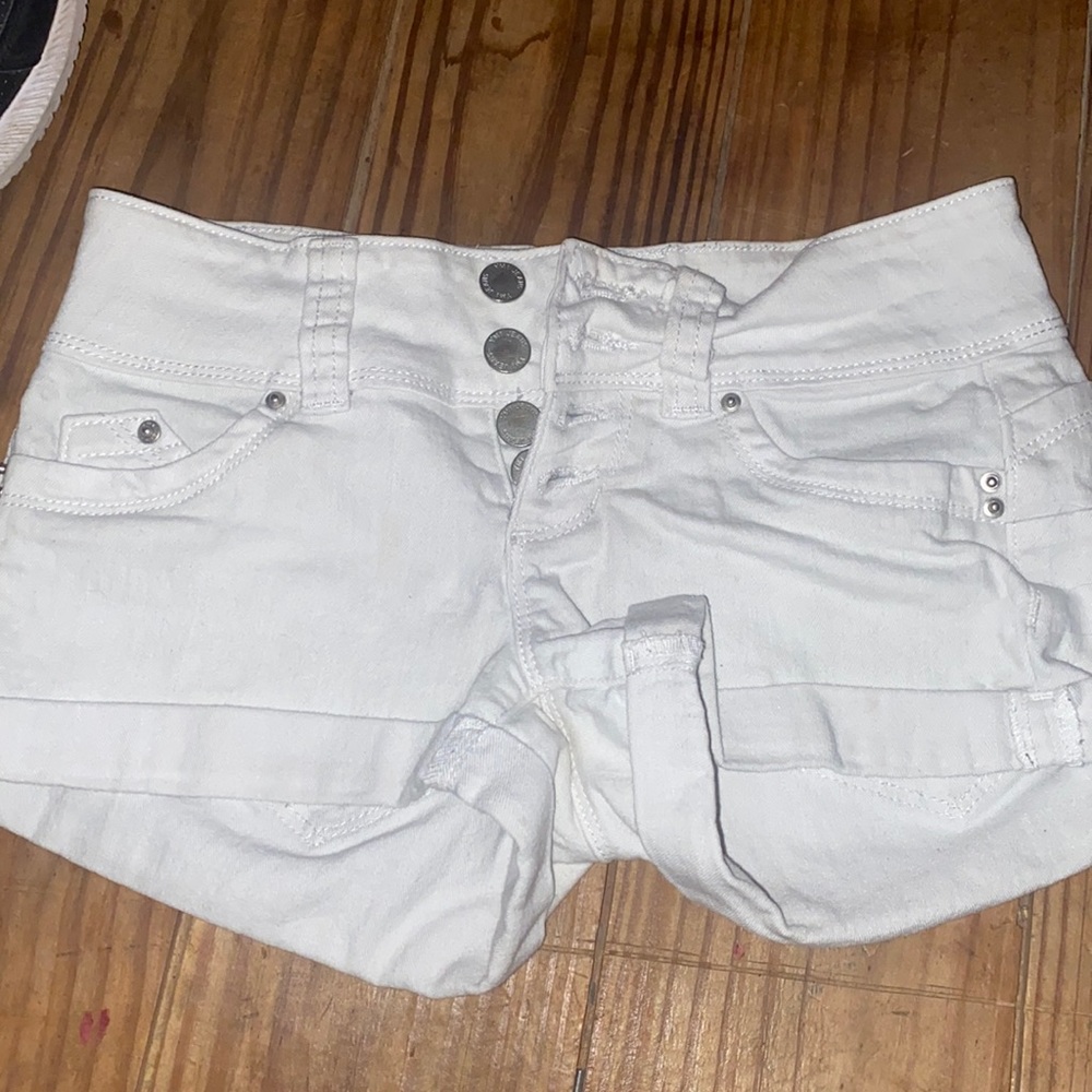 YMI white shorts, size 0